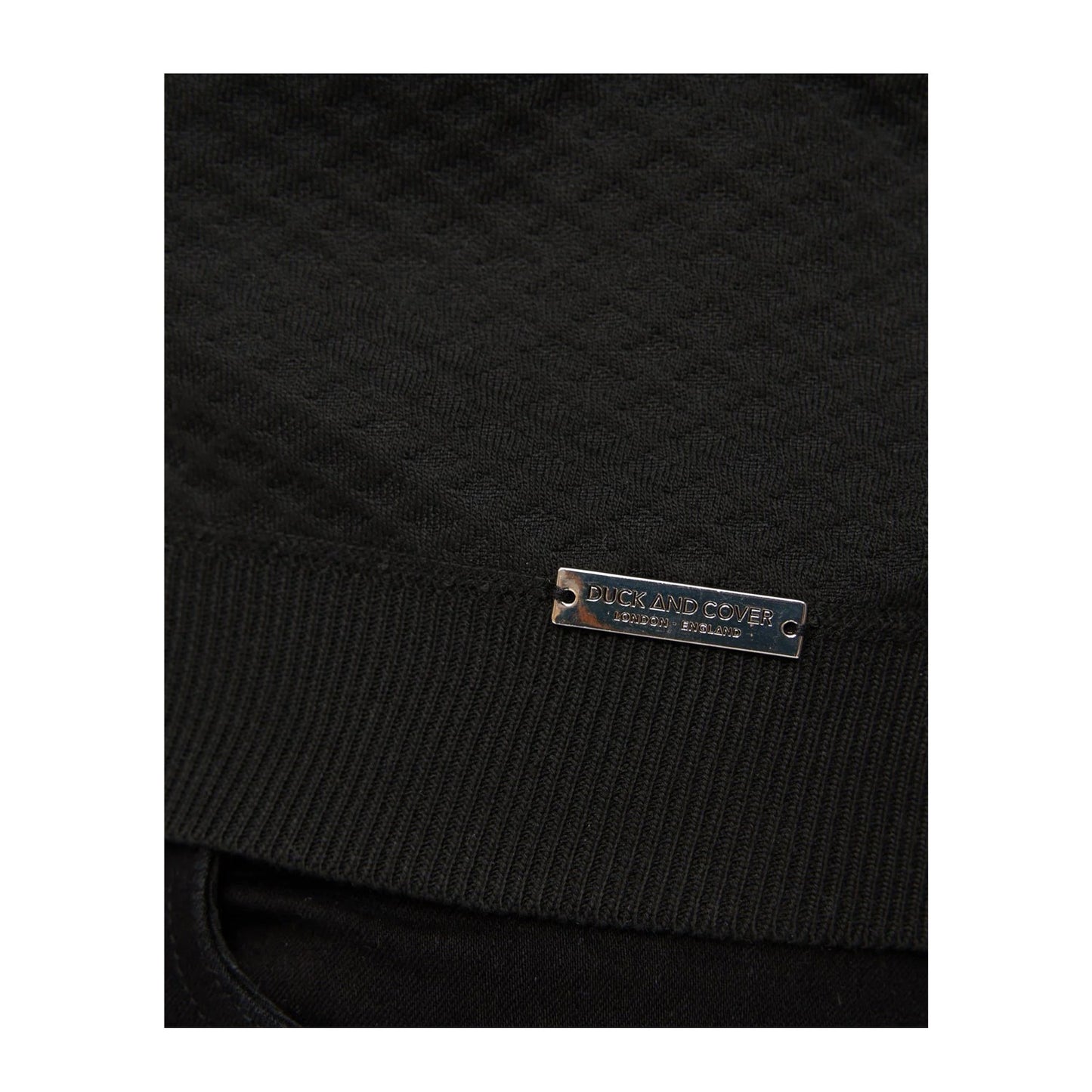 Black - Side - Duck and Cover Mens Morwin Polo Shirt