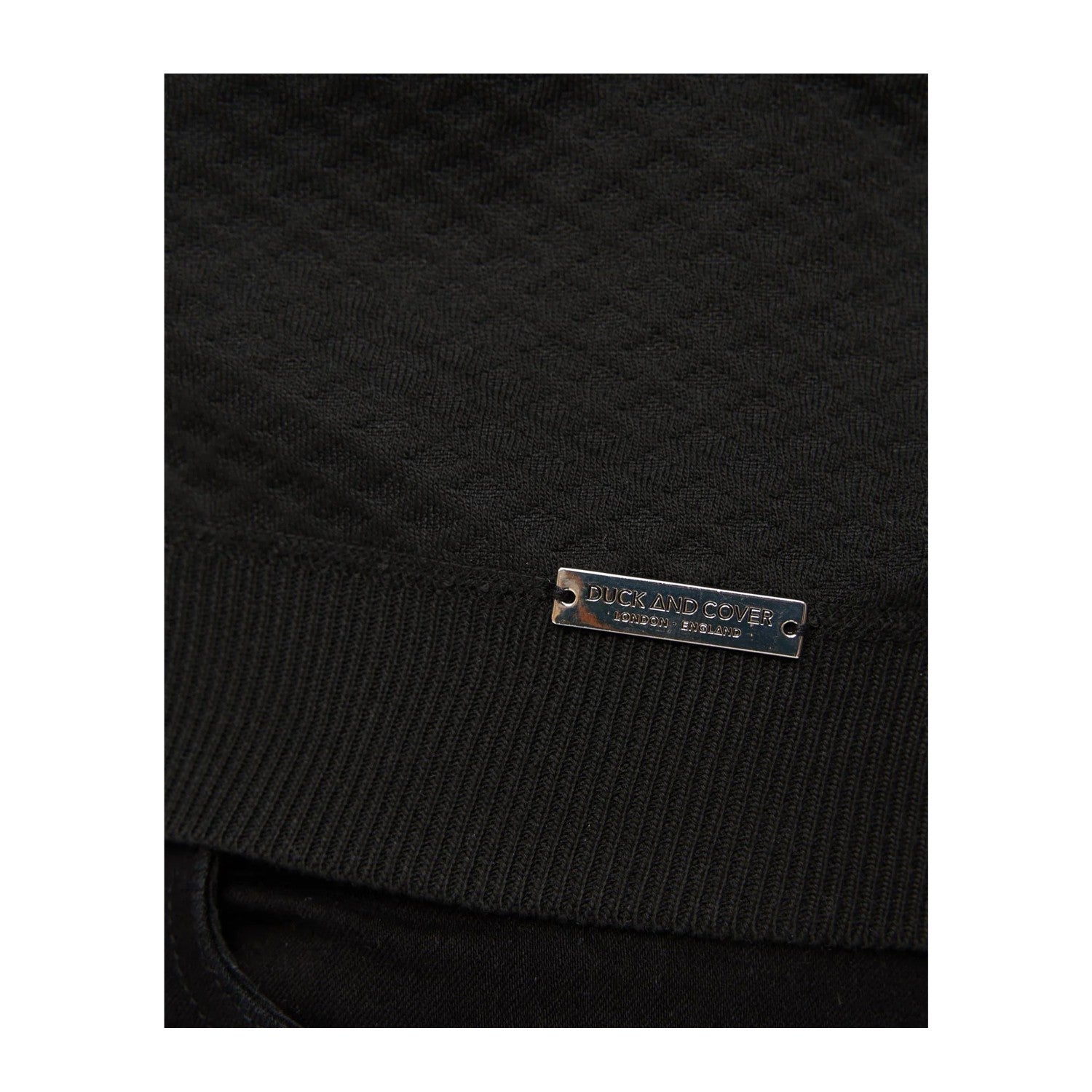 Black - Side - Duck and Cover Mens Morwin Polo Shirt