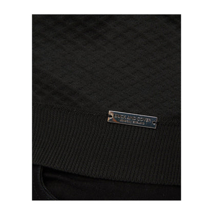 Black - Side - Duck and Cover Mens Morwin Polo Shirt