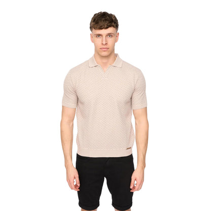 Stone - Front - Duck and Cover Mens Morwin Polo Shirt