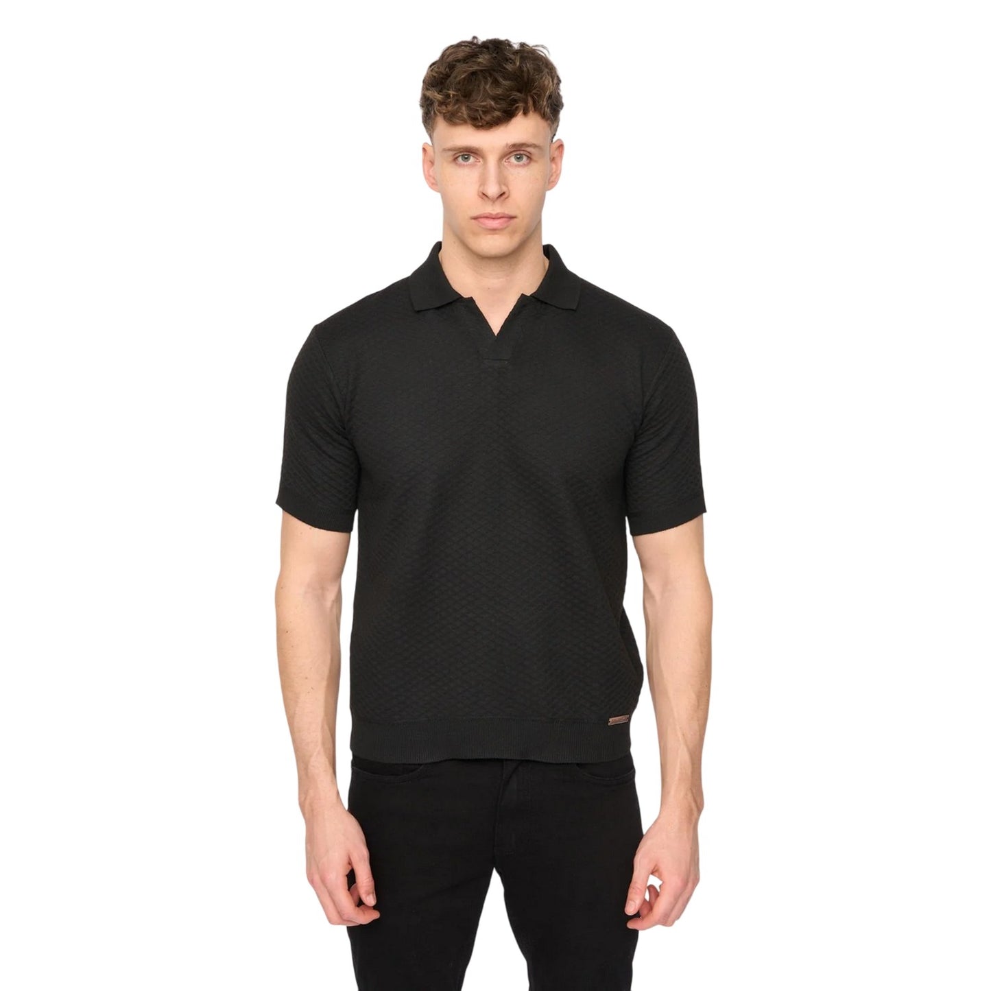 Black - Front - Duck and Cover Mens Morwin Polo Shirt