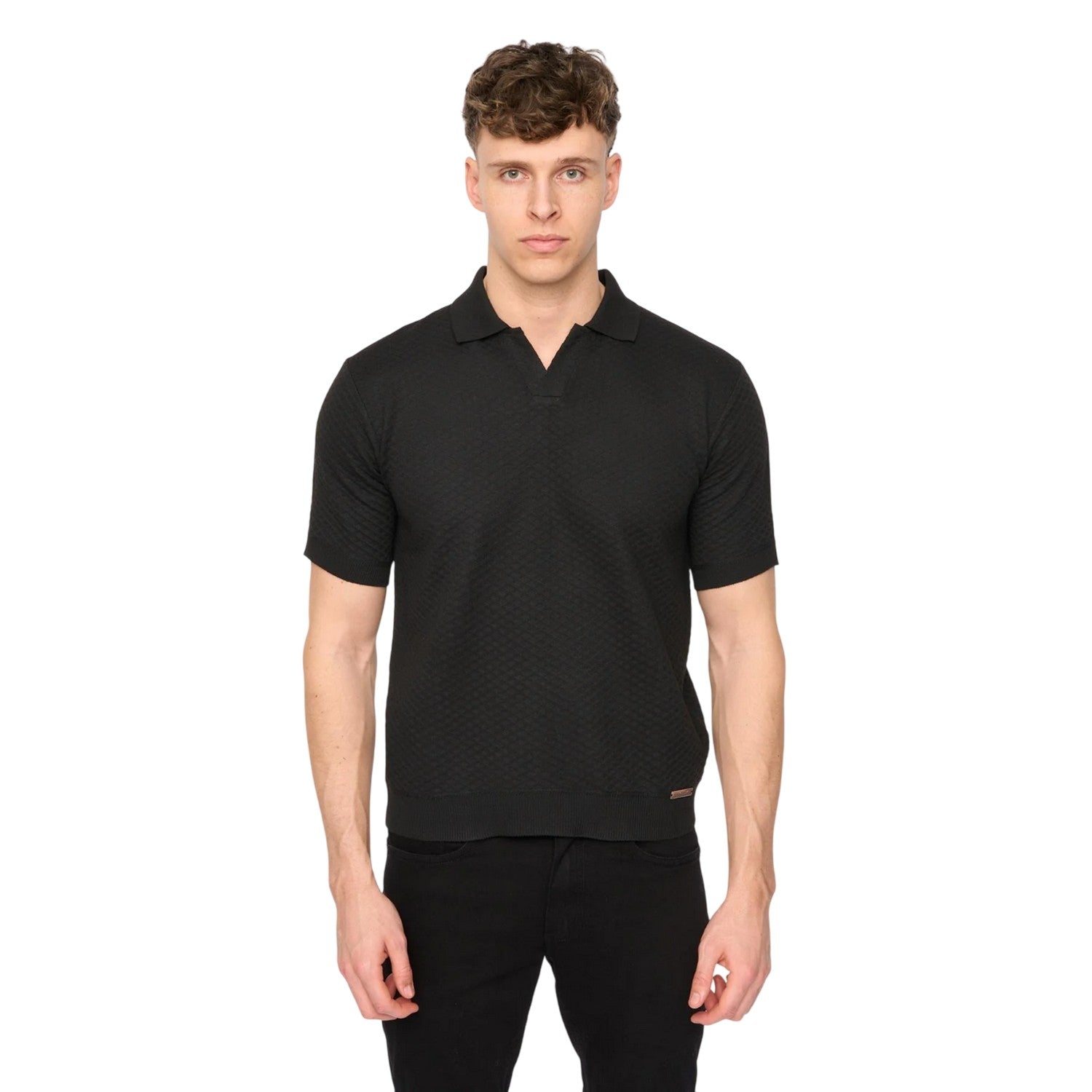 Black - Front - Duck and Cover Mens Morwin Polo Shirt