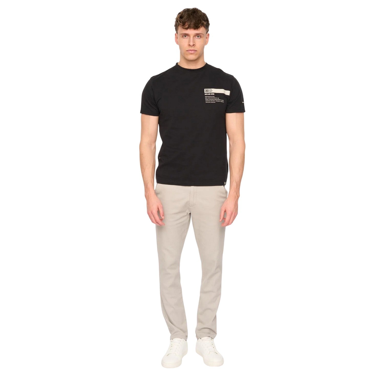 Light Grey - Lifestyle - Duck and Cover Mens Everett Chinos
