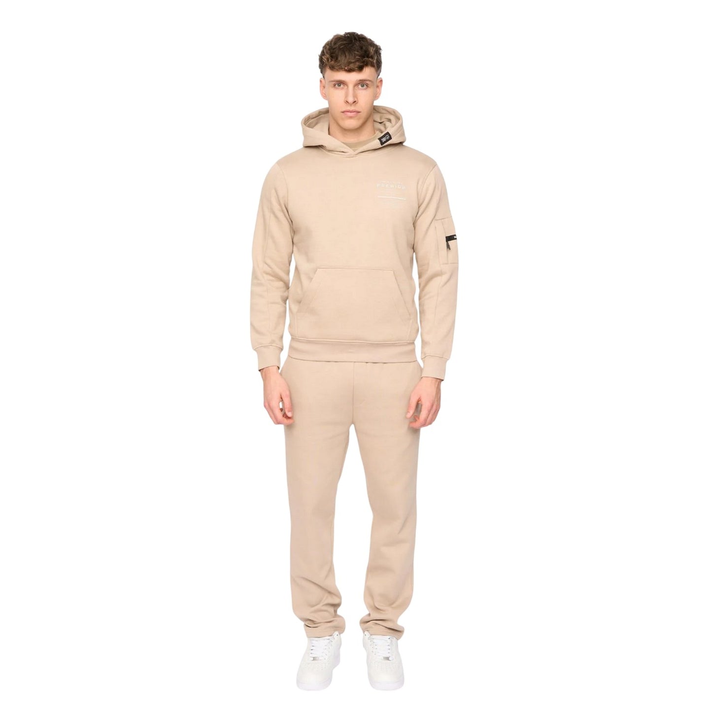 Stone - Lifestyle - Duck and Cover Mens Rayland Hoodie