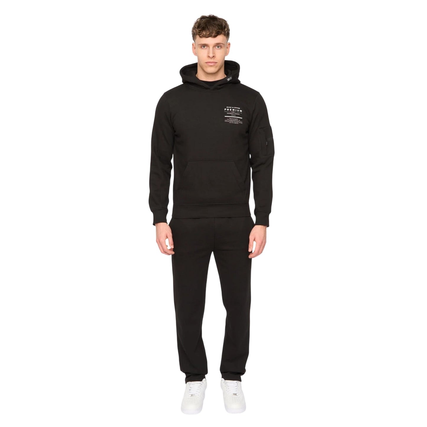 Black - Lifestyle - Duck and Cover Mens Rayland Hoodie