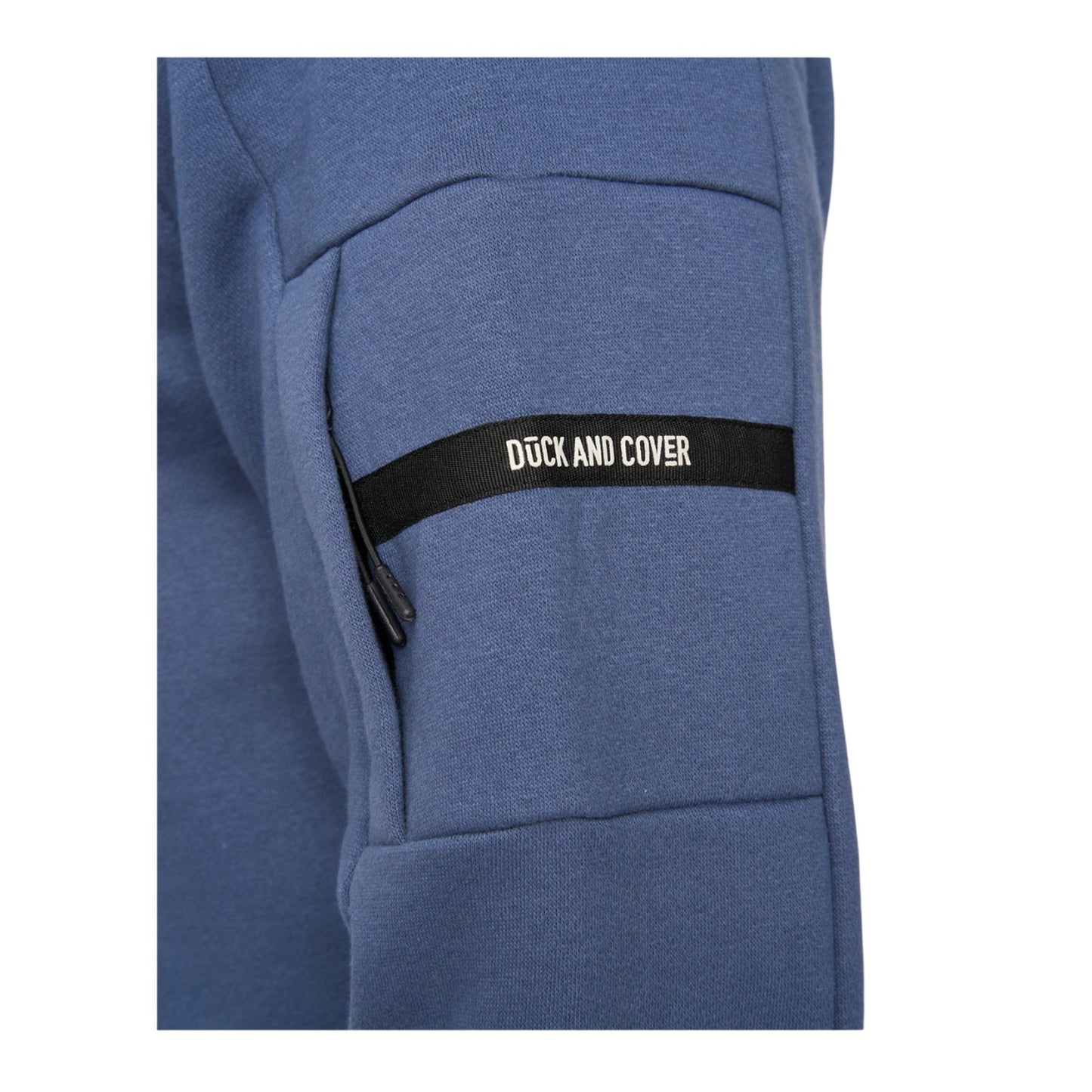 Denim Blue - Side - Duck and Cover Mens Rayland Hoodie