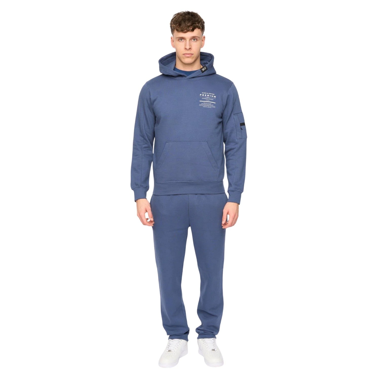 Denim Blue - Lifestyle - Duck and Cover Mens Rayland Hoodie