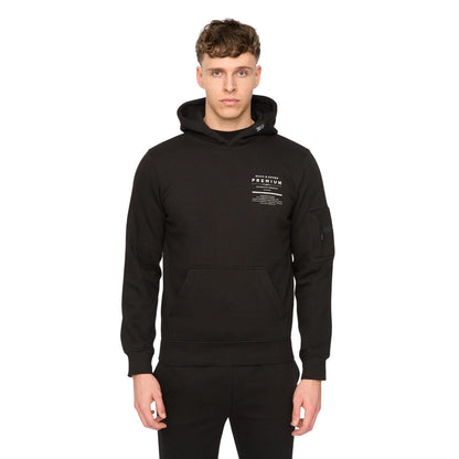 Black - Front - Duck and Cover Mens Rayland Hoodie