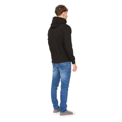 Black - Back - Duck and Cover Mens Wrentham Hoodie