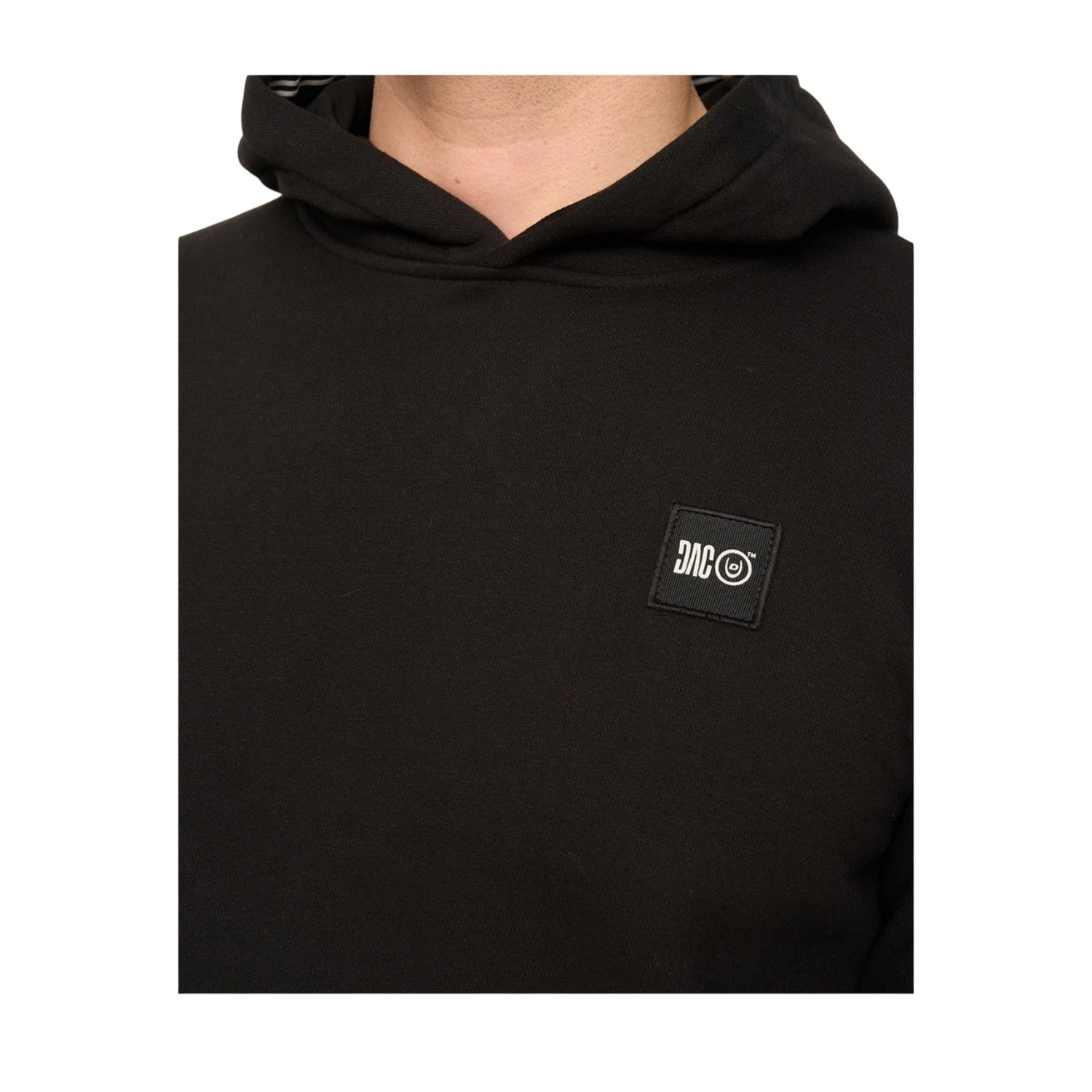 Black - Side - Duck and Cover Mens Wrentham Hoodie
