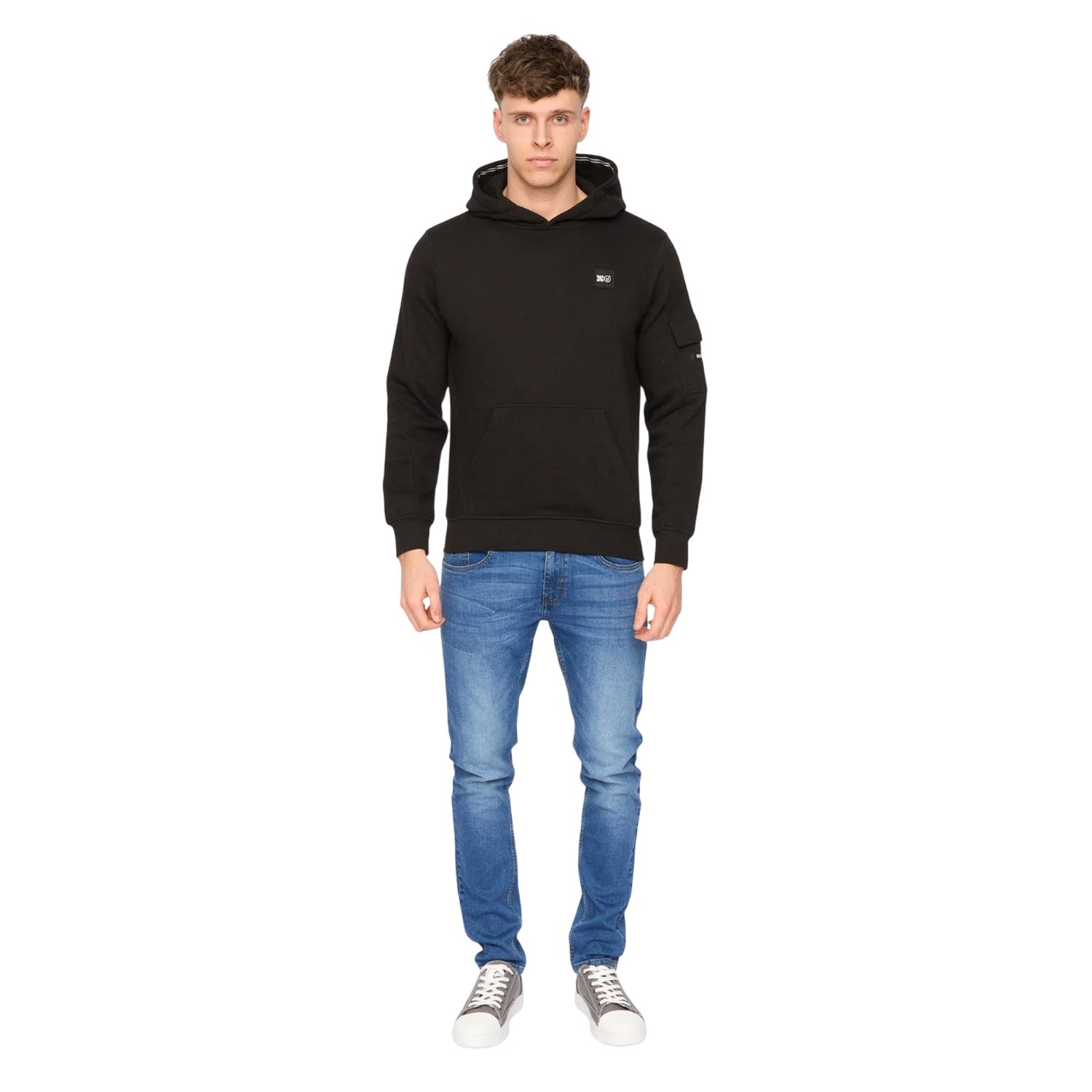 Black - Lifestyle - Duck and Cover Mens Wrentham Hoodie