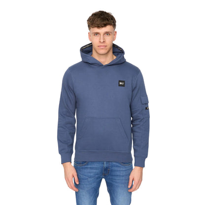 Denim Blue - Front - Duck and Cover Mens Wrentham Hoodie