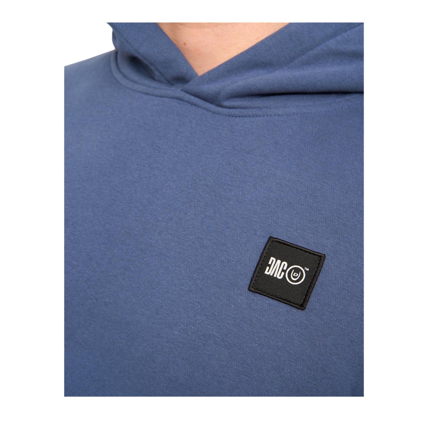 Denim Blue - Side - Duck and Cover Mens Wrentham Hoodie