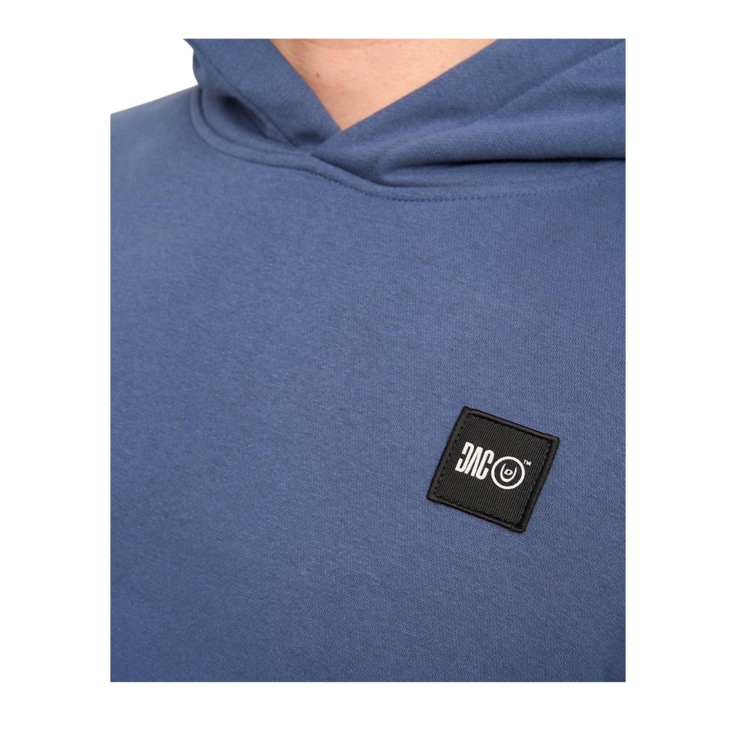 Denim Blue - Side - Duck and Cover Mens Wrentham Hoodie