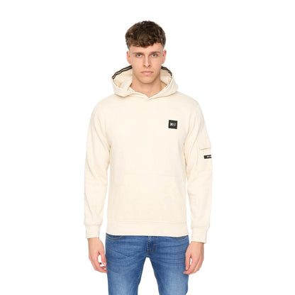 Light Stone - Front - Duck and Cover Mens Wrentham Hoodie