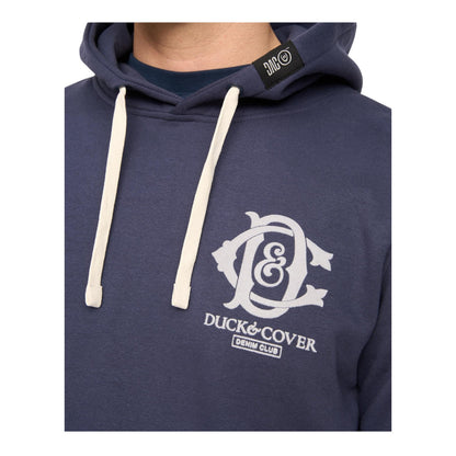 Navy - Side - Duck and Cover Mens Randolph Hoodie