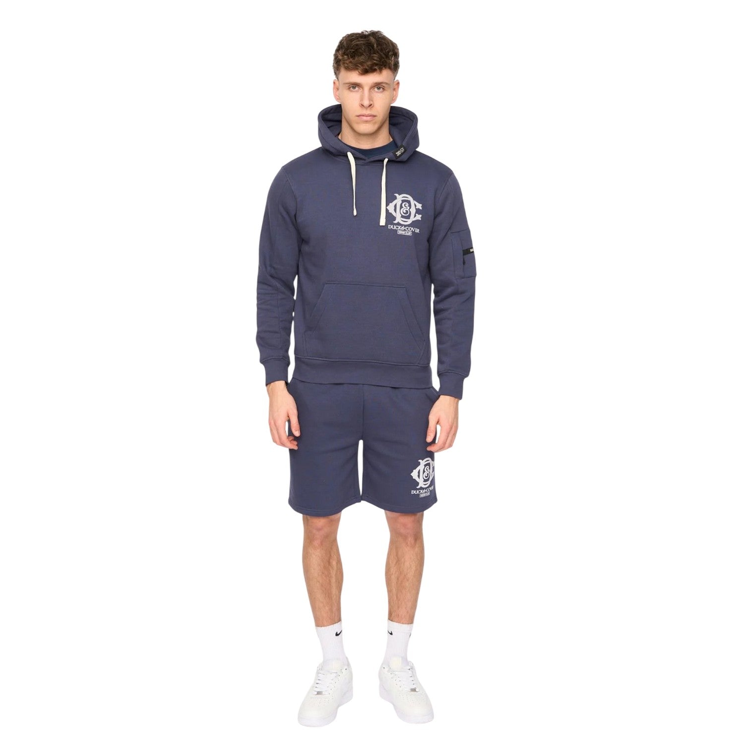 Navy - Lifestyle - Duck and Cover Mens Randolph Hoodie