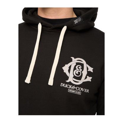 Black - Side - Duck and Cover Mens Randolph Hoodie