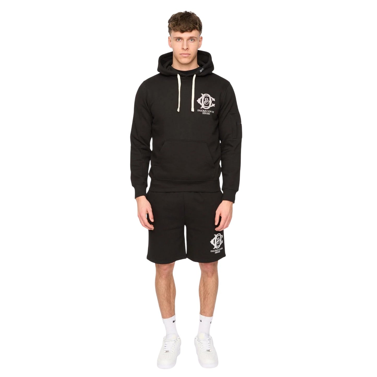 Black - Lifestyle - Duck and Cover Mens Randolph Hoodie