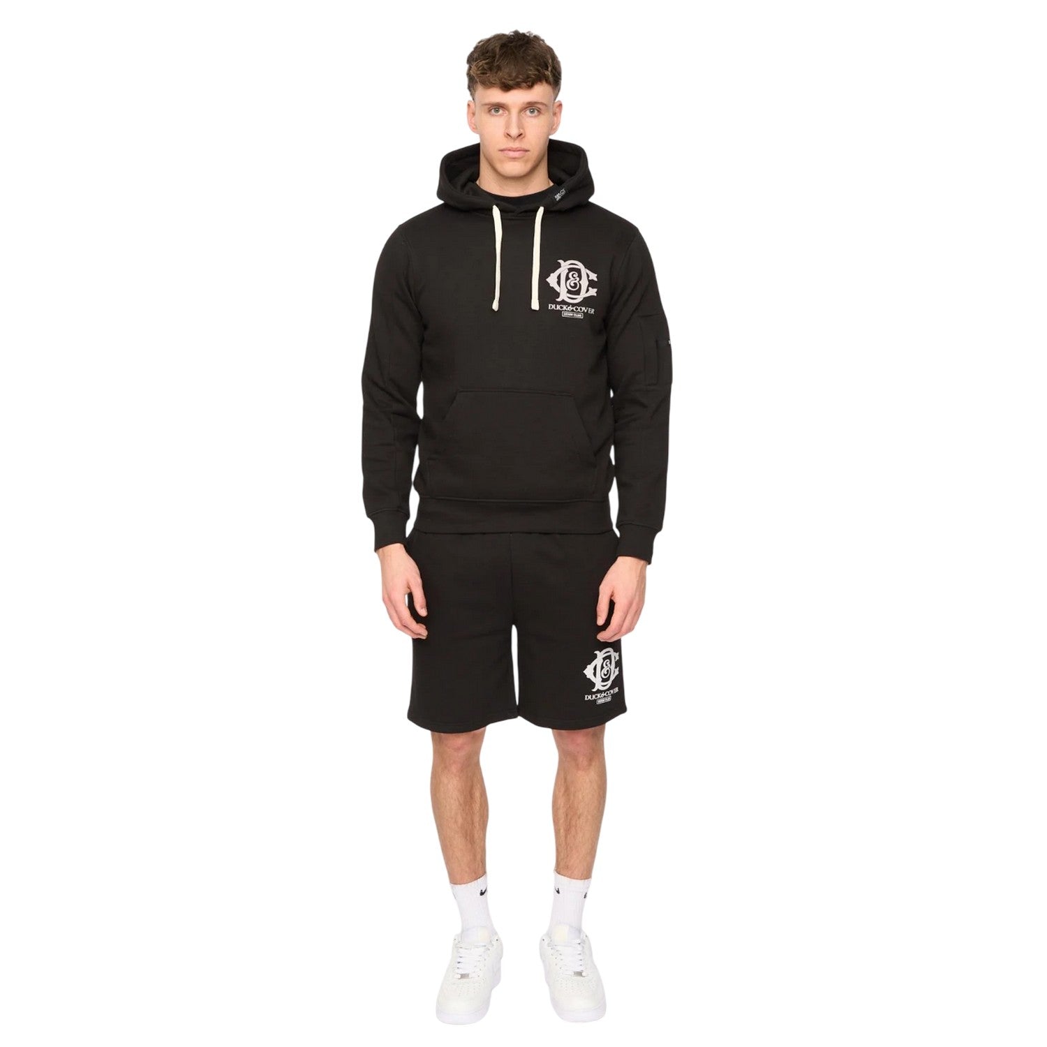Black - Lifestyle - Duck and Cover Mens Randolph Hoodie