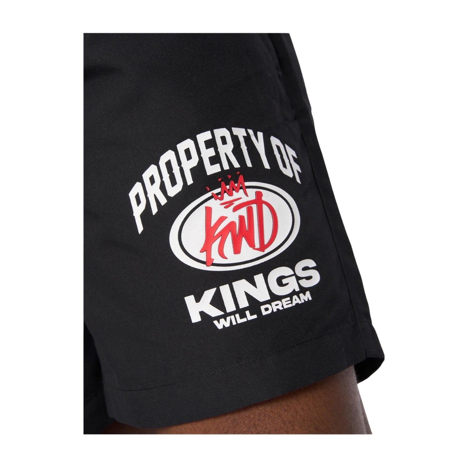 Black - Side - Kings Will Dream Mens Prop Swim Shorts