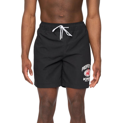 Black - Front - Kings Will Dream Mens Prop Swim Shorts