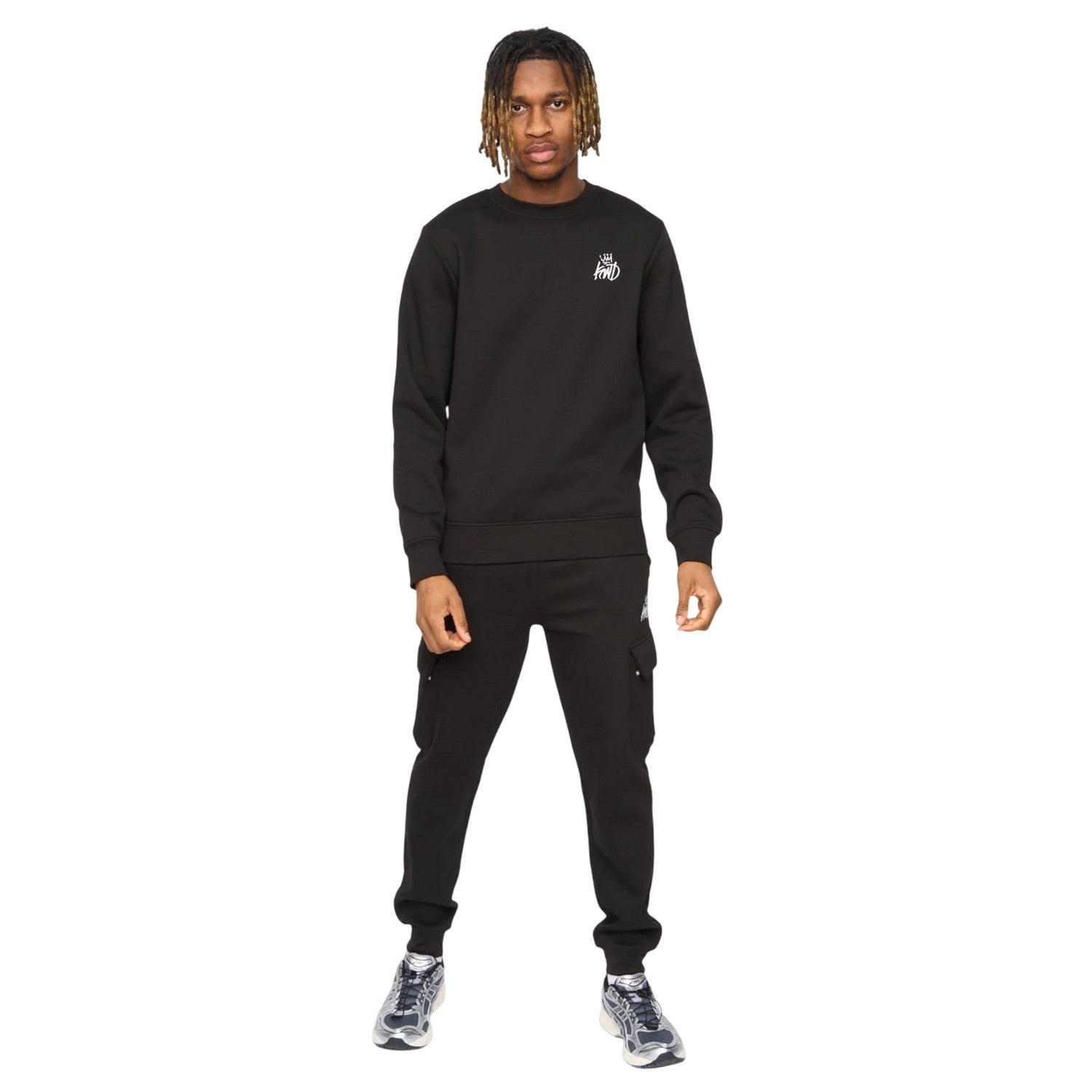 Black - Lifestyle - Kings Will Dream Mens Crosby Crew Neck Sweatshirt