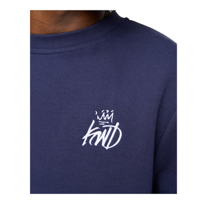 Navy - Side - Kings Will Dream Mens Crosby Crew Neck Sweatshirt