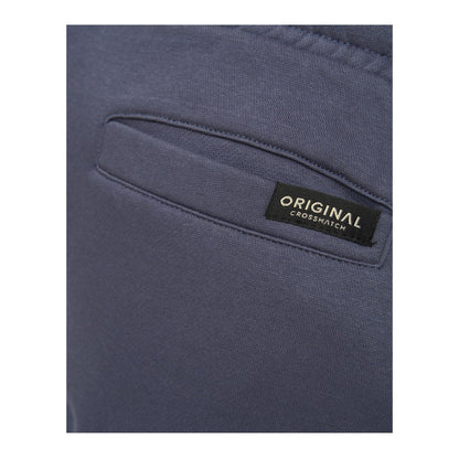 Navy - Side - Crosshatch Mens Crufton Jogging Bottoms