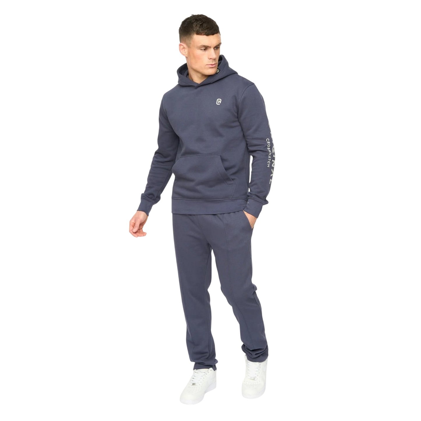 Navy - Lifestyle - Crosshatch Mens Crufton Jogging Bottoms