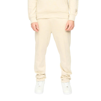 Light Stone - Front - Crosshatch Mens Crufton Jogging Bottoms