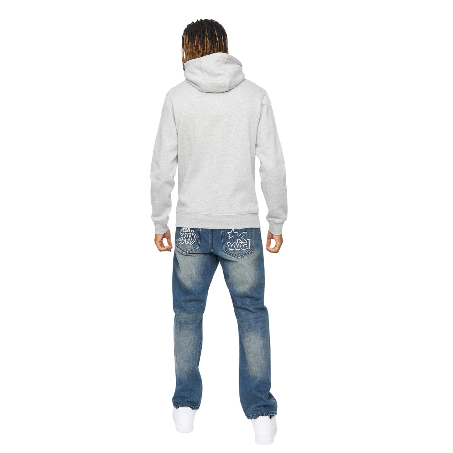 Grey Marl - Back - Kings Will Dream Mens Bilkie Hoodie