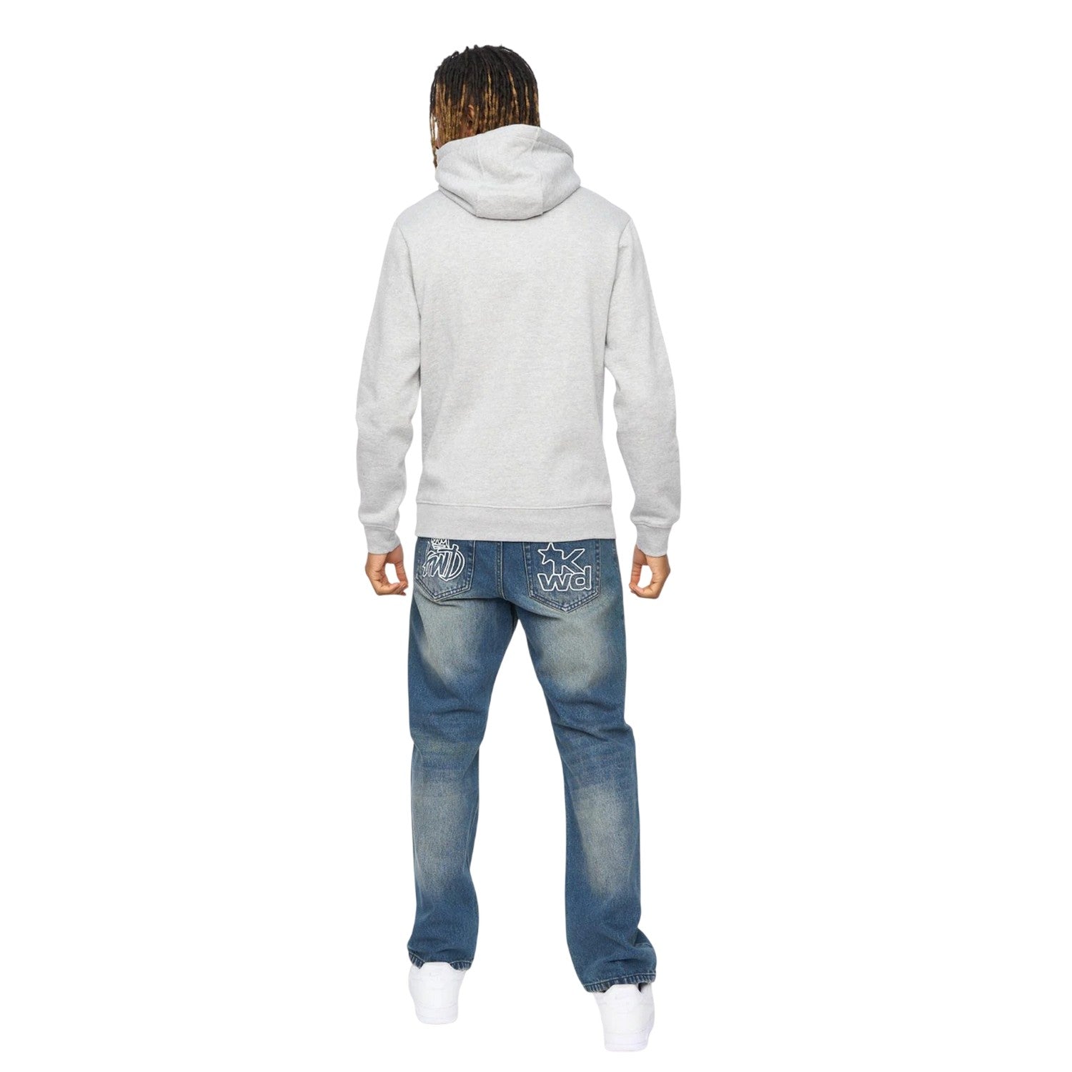 Grey Marl - Back - Kings Will Dream Mens Bilkie Hoodie