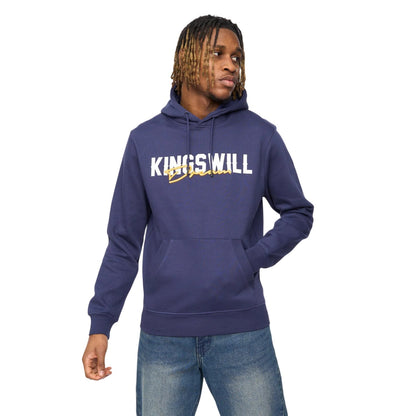 Navy - Front - Kings Will Dream Mens Bilkie Hoodie
