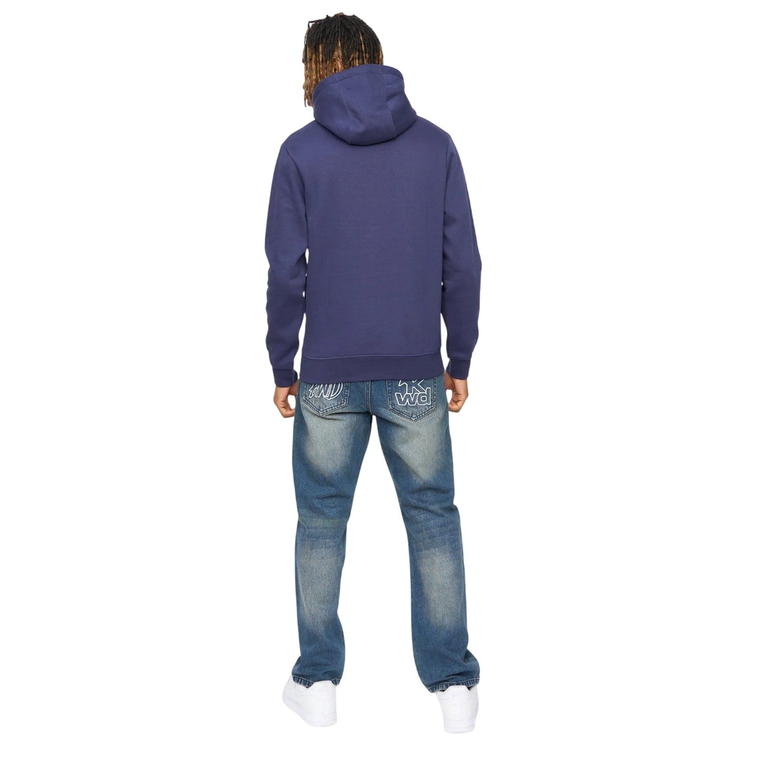 Navy - Back - Kings Will Dream Mens Bilkie Hoodie
