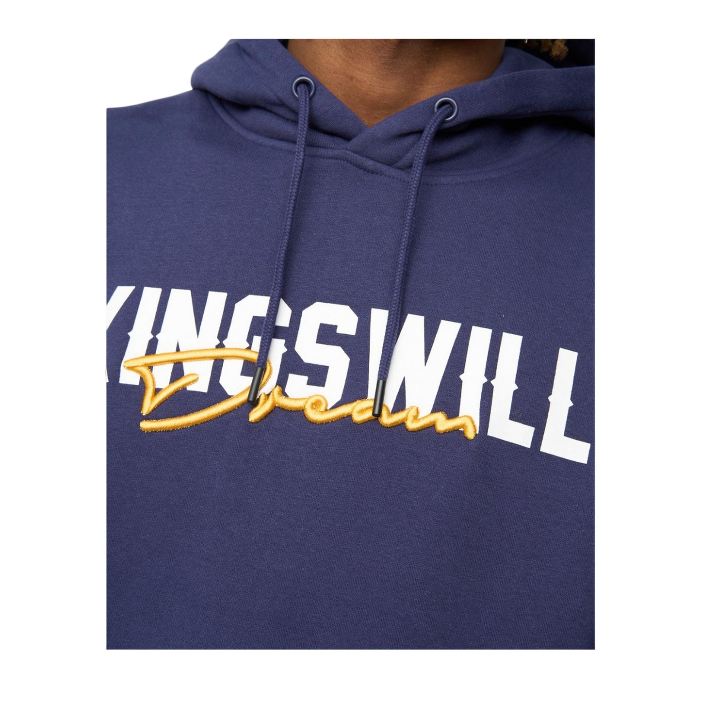 Navy - Side - Kings Will Dream Mens Bilkie Hoodie