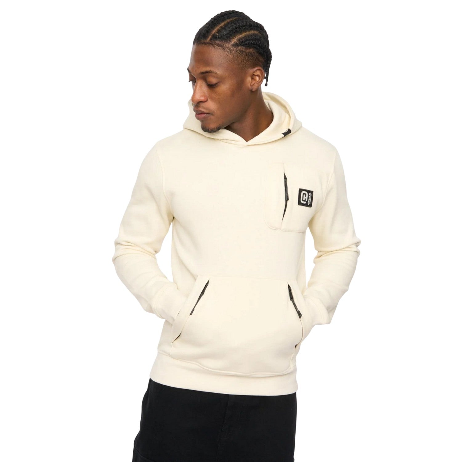 Neutral - Front - Crosshatch Mens Portville Hoodie