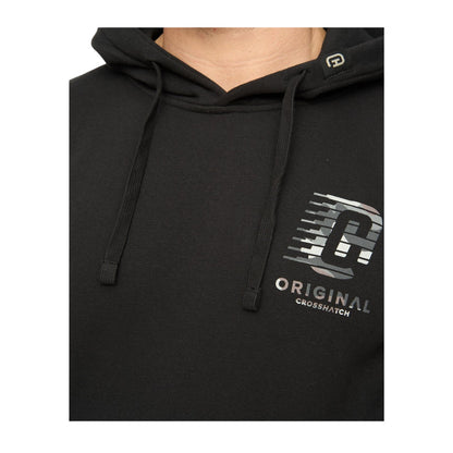 Black - Side - Crosshatch Mens Winchamp Hoodie