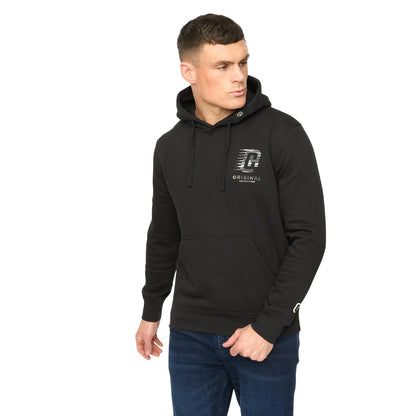 Black - Front - Crosshatch Mens Winchamp Hoodie