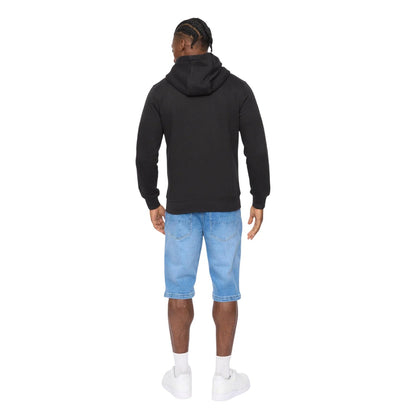 Black - Back - Crosshatch Mens Allmoor Full Zip Hoodie
