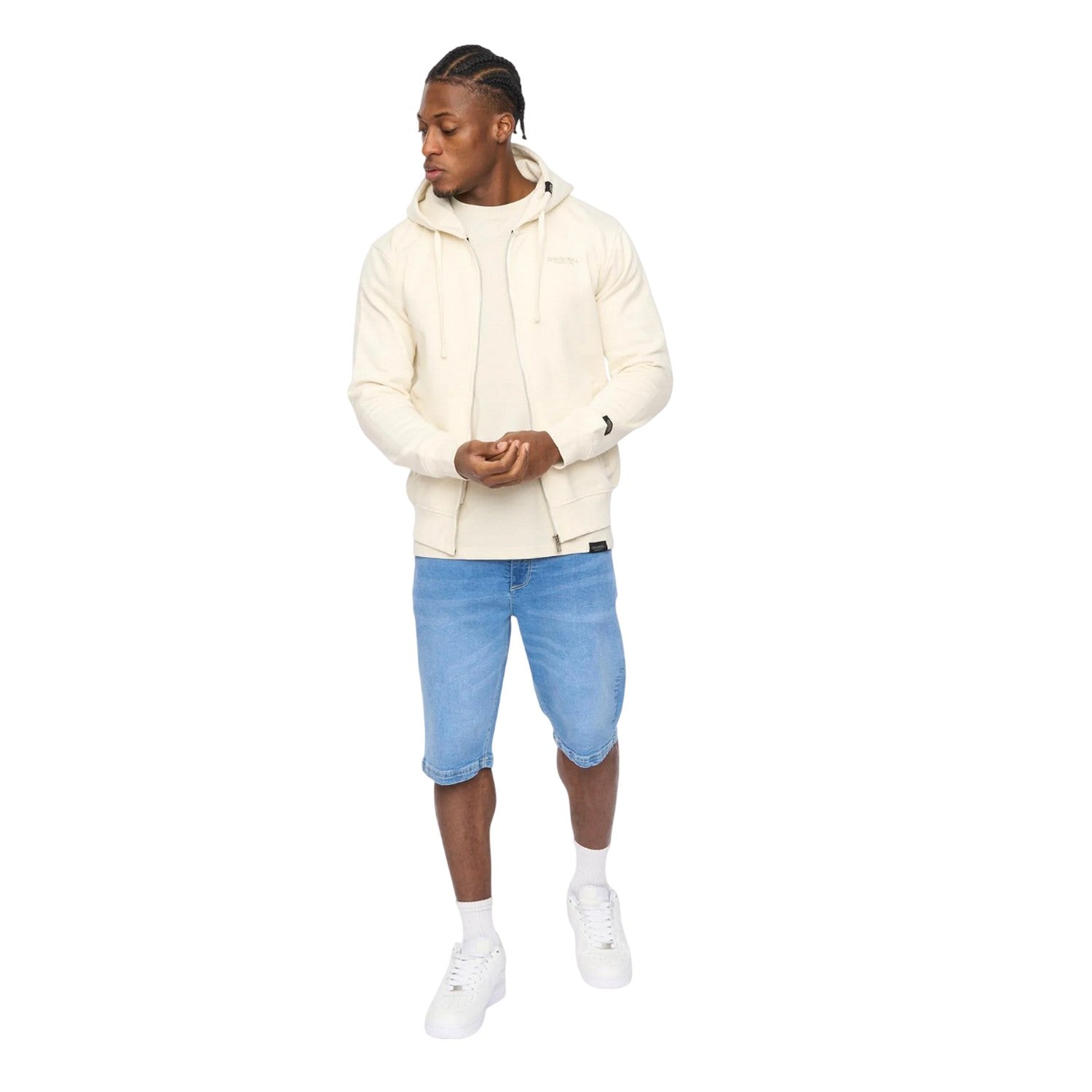 Neutral - Lifestyle - Crosshatch Mens Allmoor Full Zip Hoodie