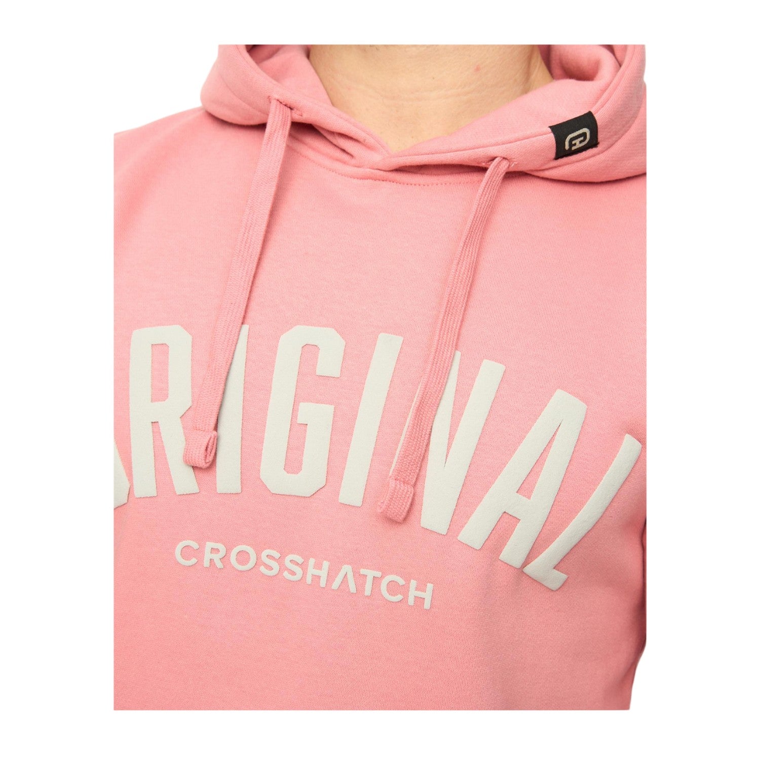 Pink - Side - Crosshatch Mens Kensby Hoodie