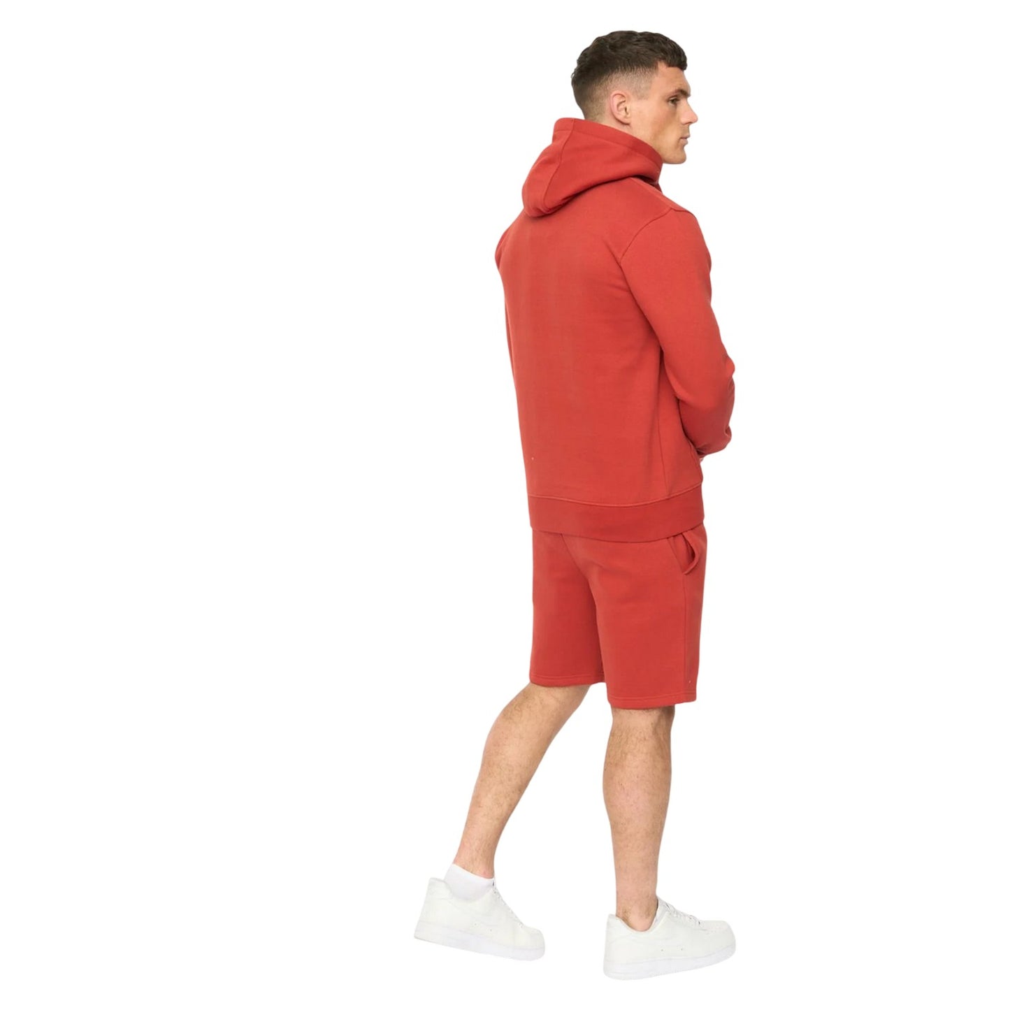 Red - Back - Crosshatch Mens Kensby Hoodie
