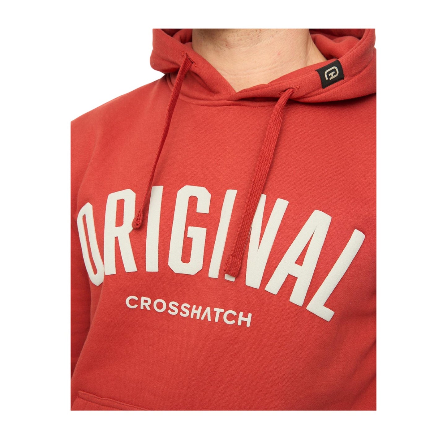 Red - Side - Crosshatch Mens Kensby Hoodie