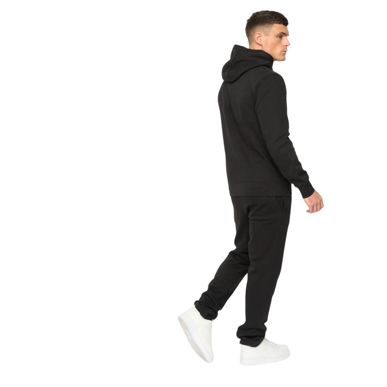 Black - Back - Crosshatch Mens Kensby Hoodie