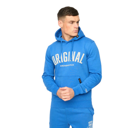 Royal Blue - Front - Crosshatch Mens Kensby Hoodie
