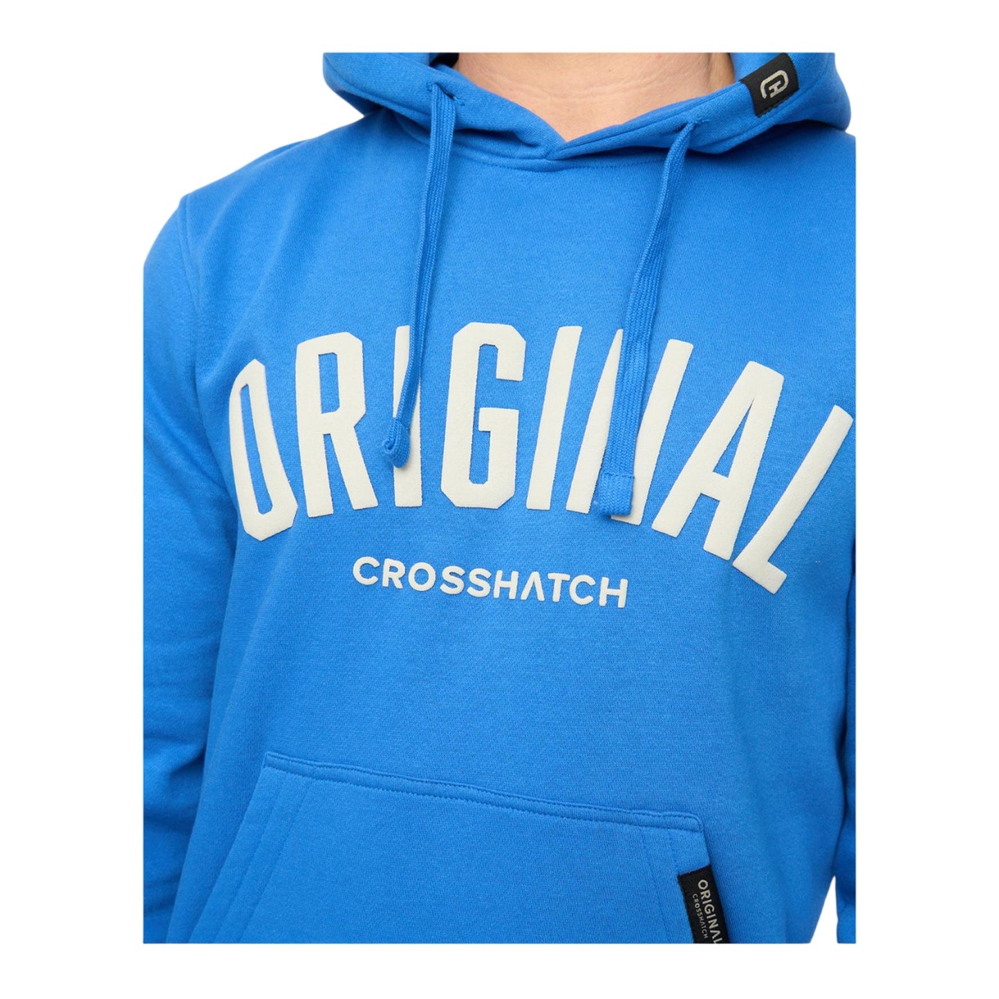 Royal Blue - Side - Crosshatch Mens Kensby Hoodie