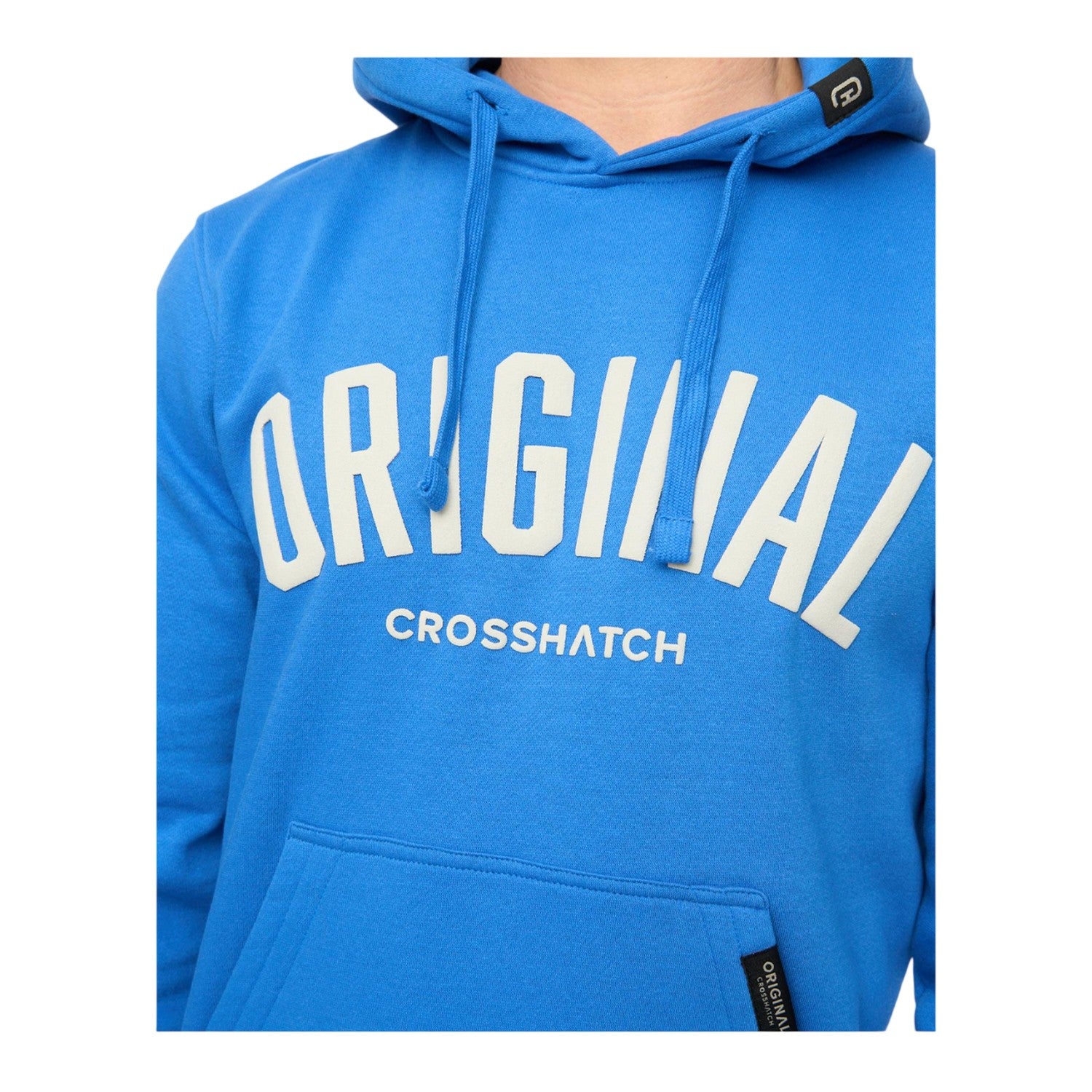 Royal Blue - Side - Crosshatch Mens Kensby Hoodie