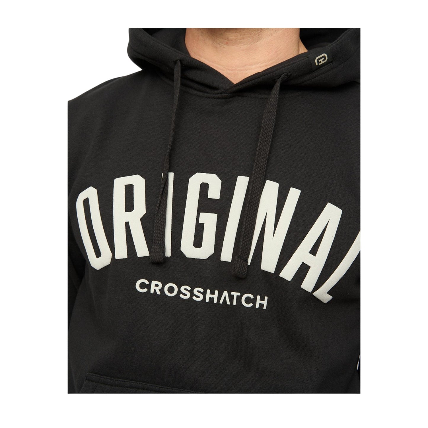 Black - Side - Crosshatch Mens Kensby Hoodie
