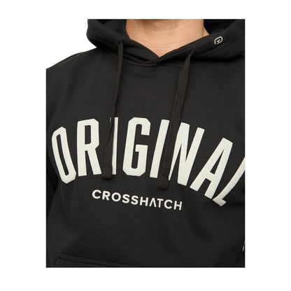 Black - Side - Crosshatch Mens Kensby Hoodie